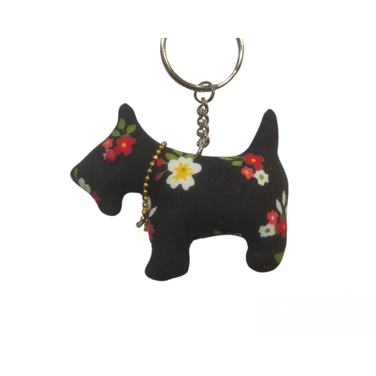 Sass & Belle - Scottie Scotch Dog Keyring Black