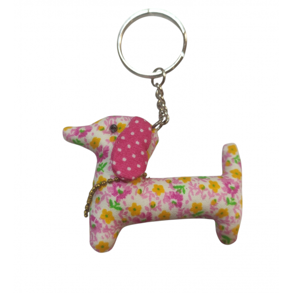 Sass & Belle - Llavero Perro Salchicha Rosa