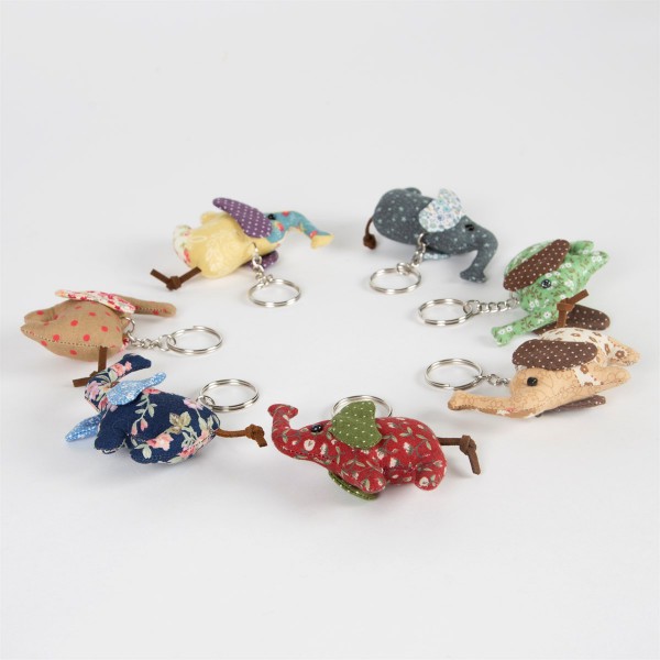 Sass & Belle - Vintage Red Elephant Keyring