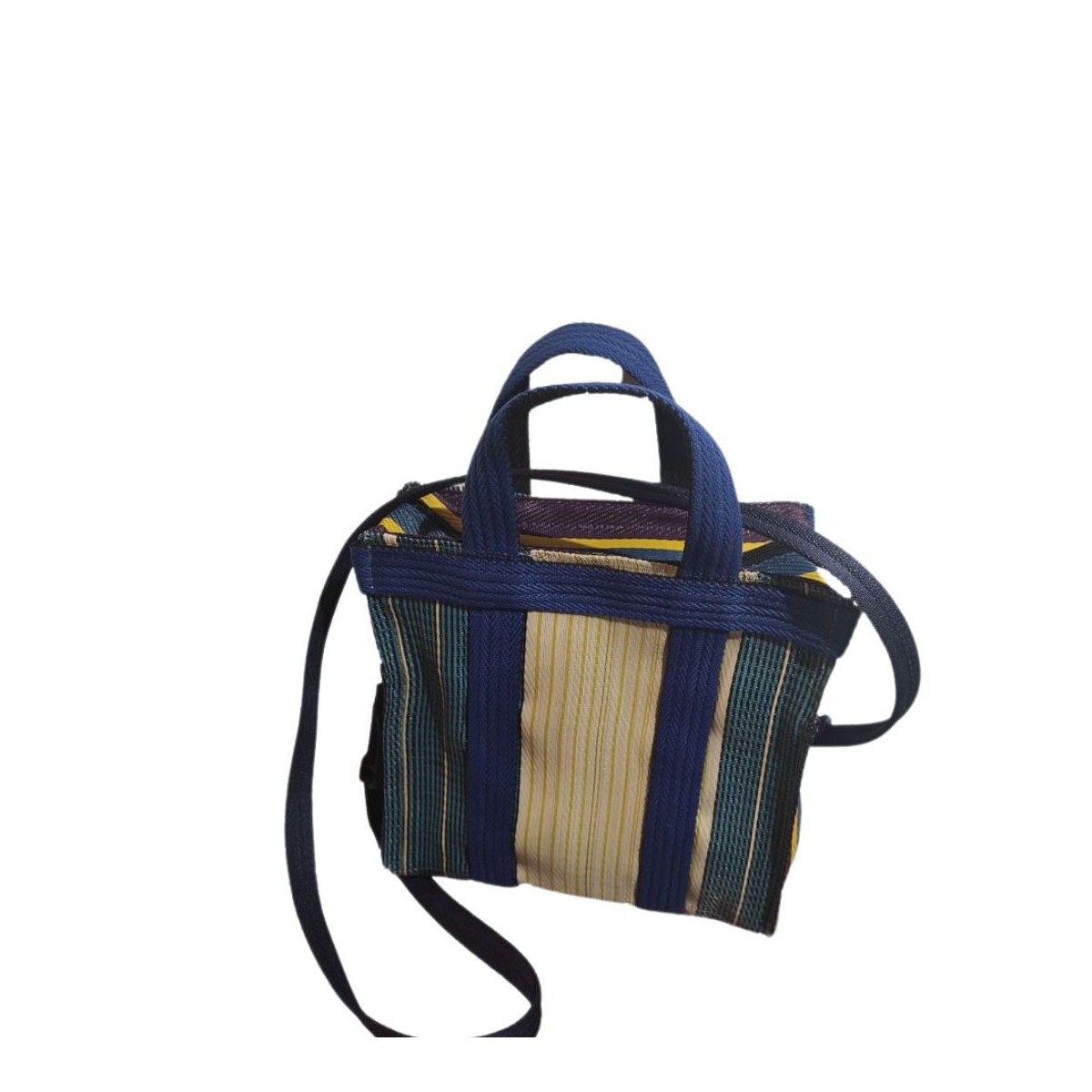 BABACHIC - Mini retro bag with handles - Blue