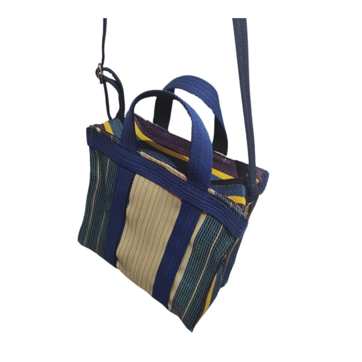 BABACHIC - Mini retro bag with handles - Blue