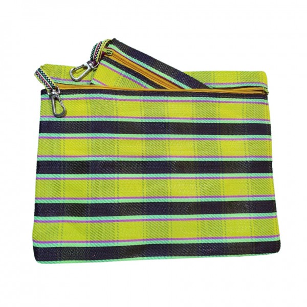 Babachic - Pouch Bag (2 -piece set) - Yellow/Brown 2