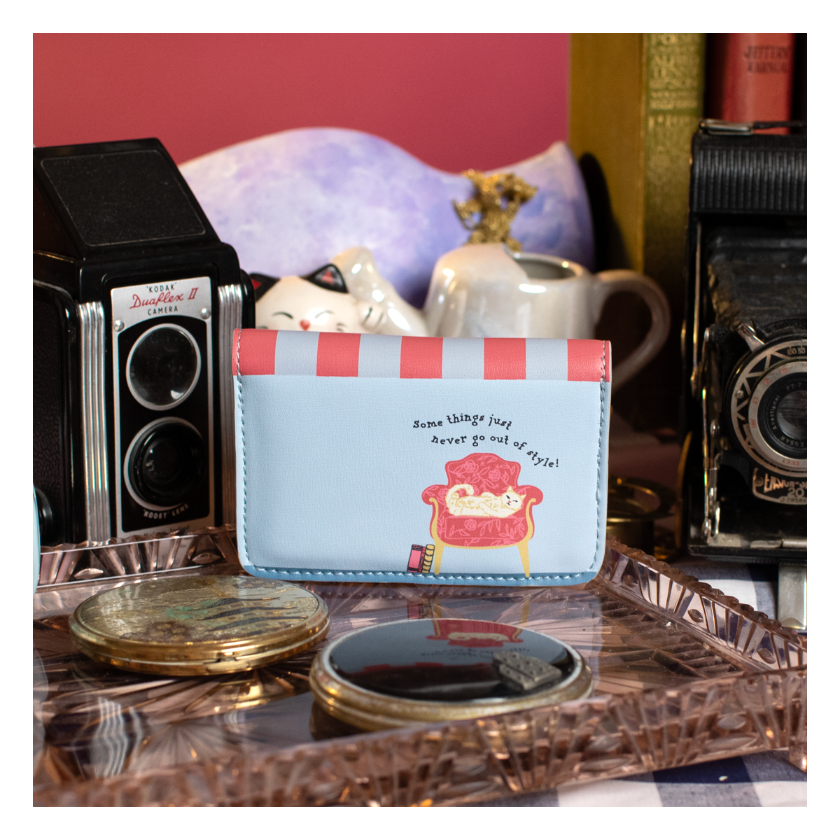 Vendula Vintage Rose - Tarjetero Accordion