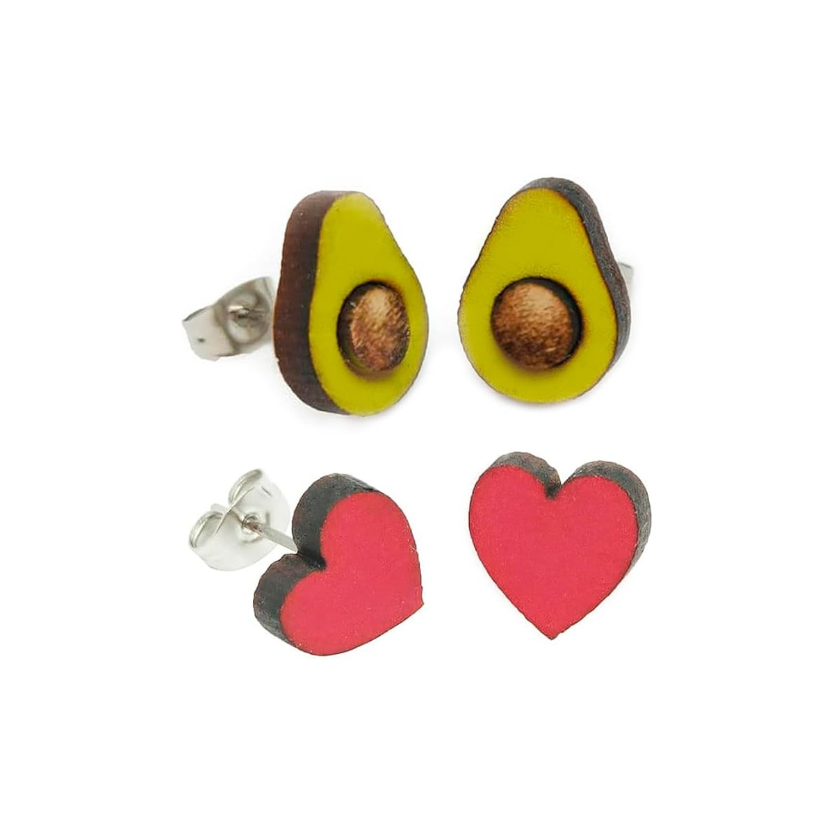 Pendientes Corazones + Aguacates