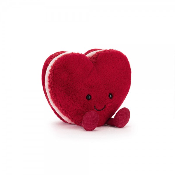 Arlette Heart Macaron Red- Jellycat A4MACHR