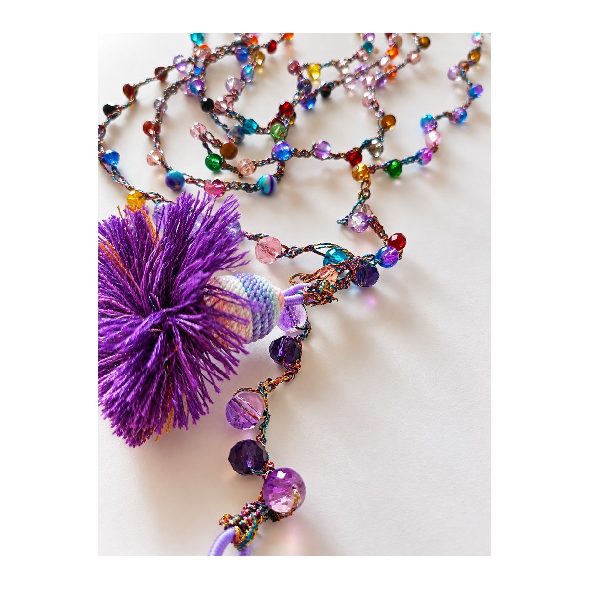 Colorín Morado - Collar Artesanal